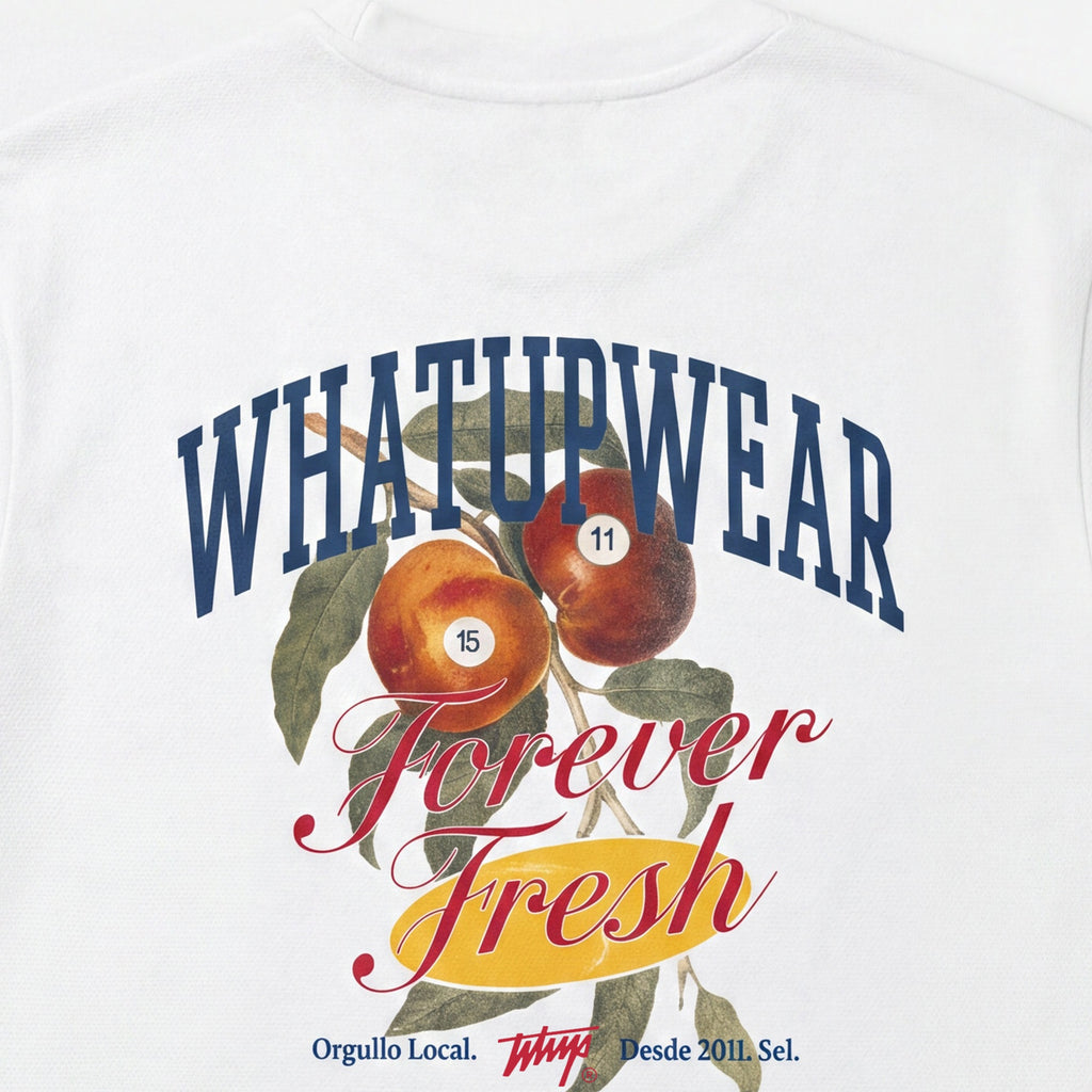 Polera WhatUp Men Oversize Forever Fresh White