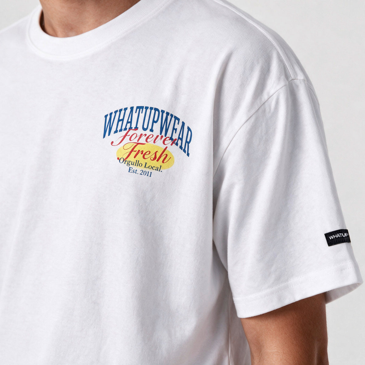 Polera Oversize Box Forever Fresh Blanco