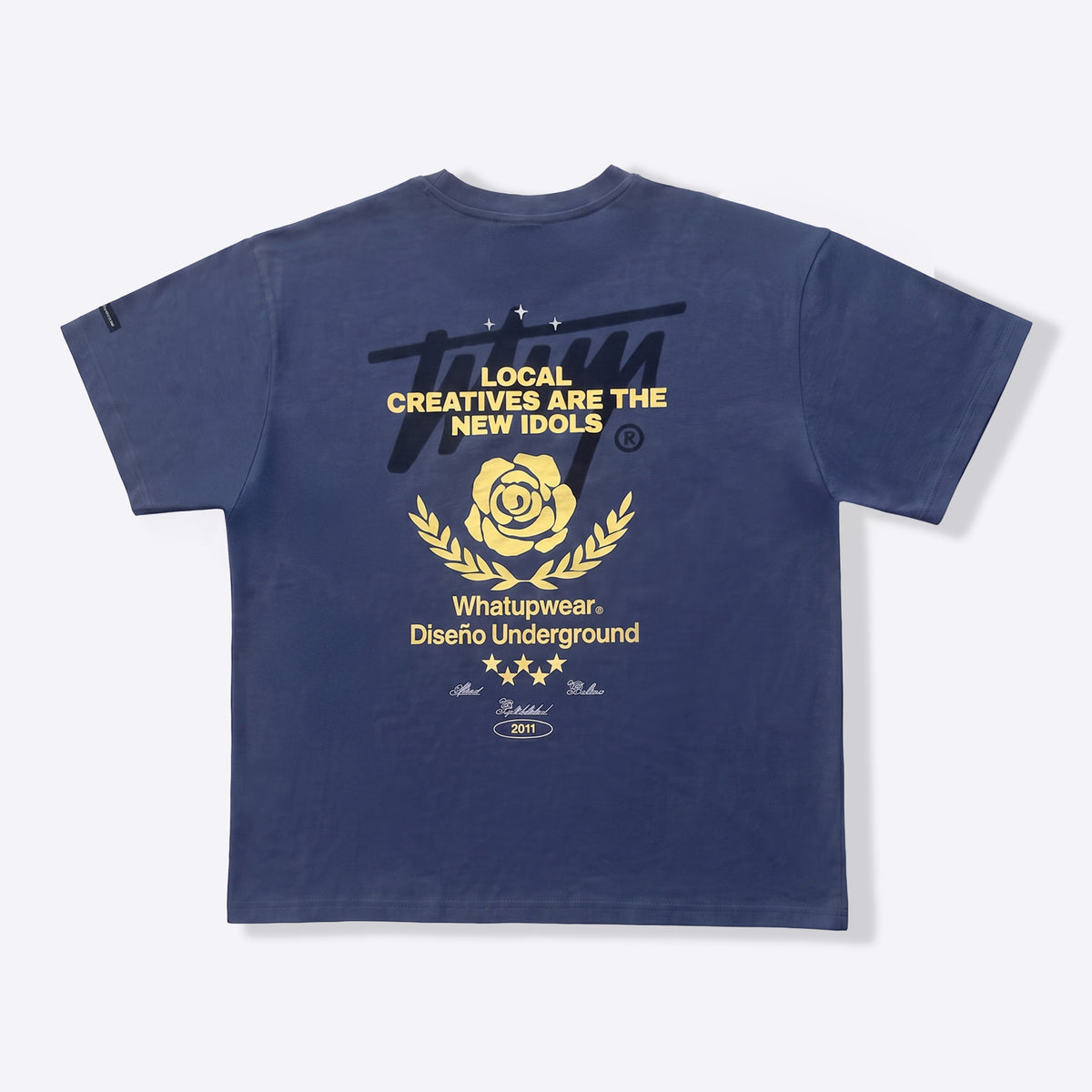 Polera Local Creatives Oversize Box Azul