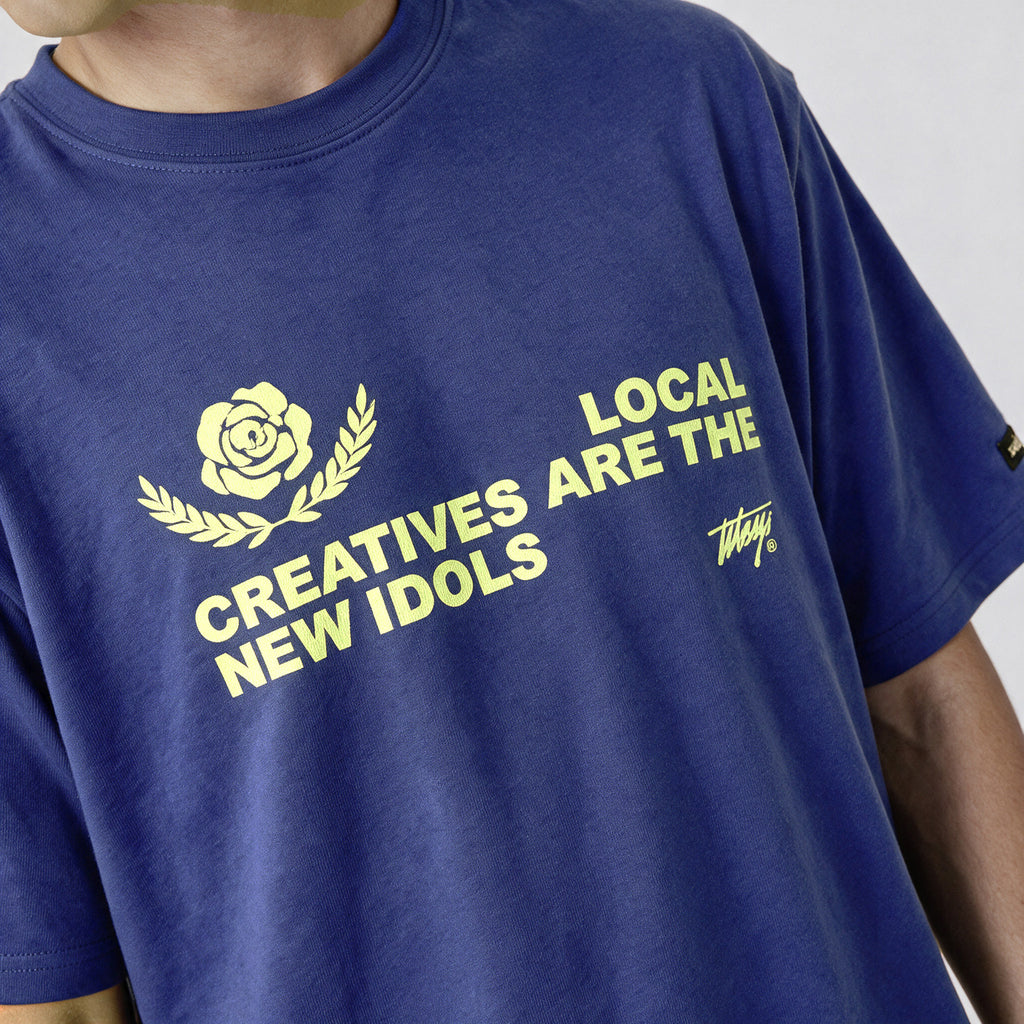 Polera Local Creatives Oversize Box Azul