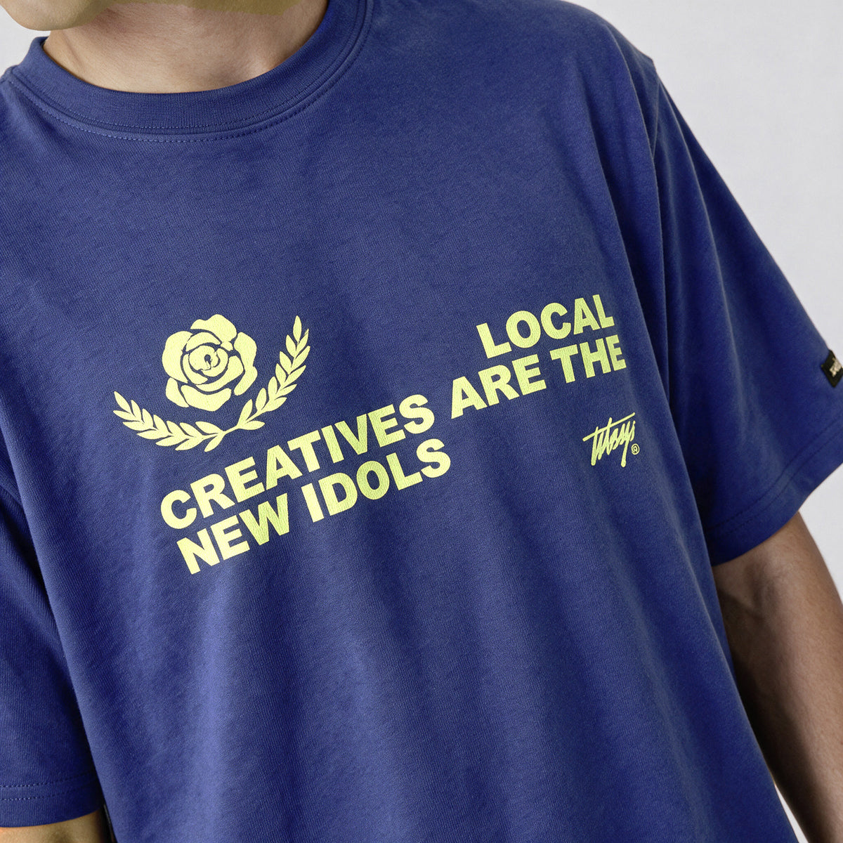 Polera Local Creatives Oversize Box Azul