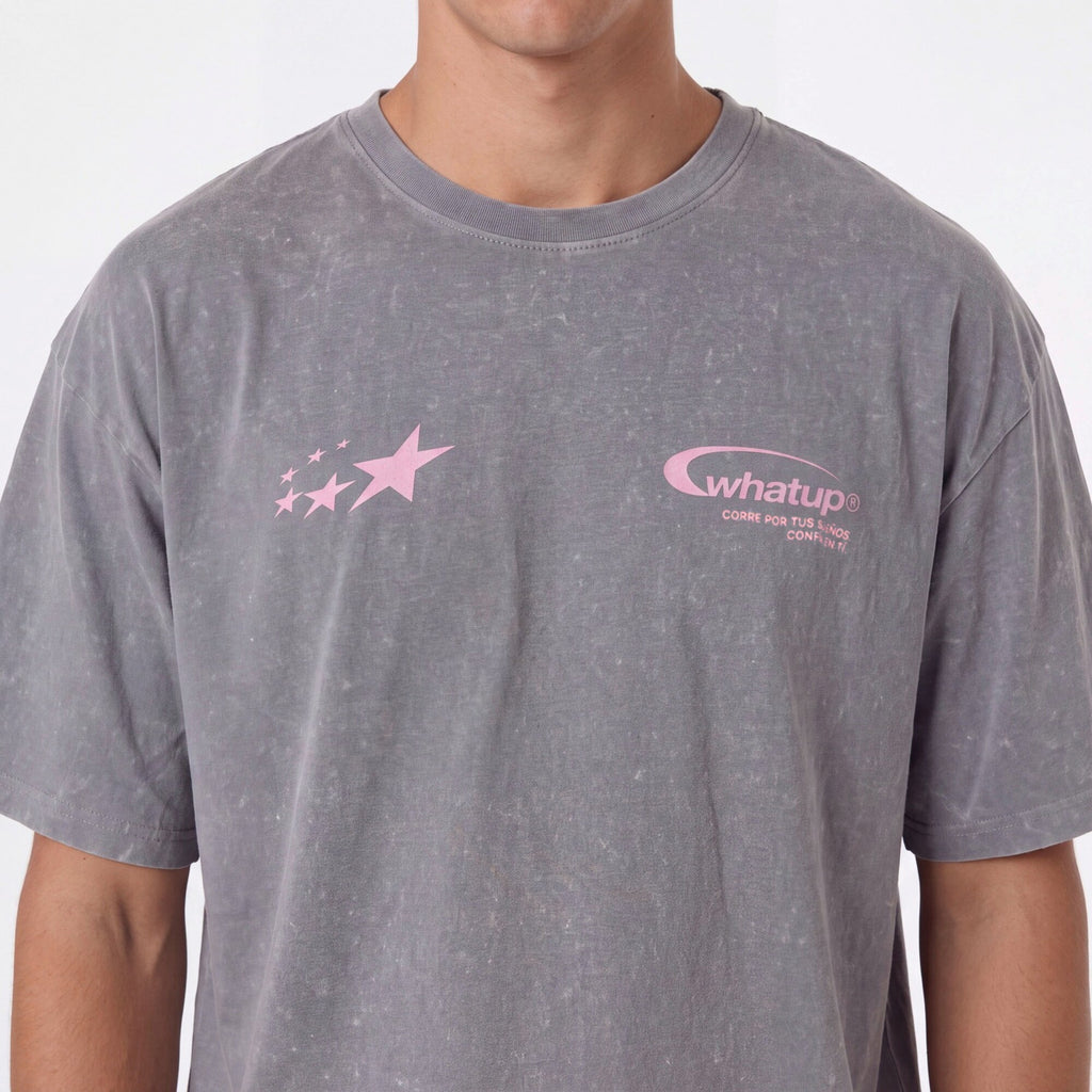 Polera Oversize Box True Society Gris