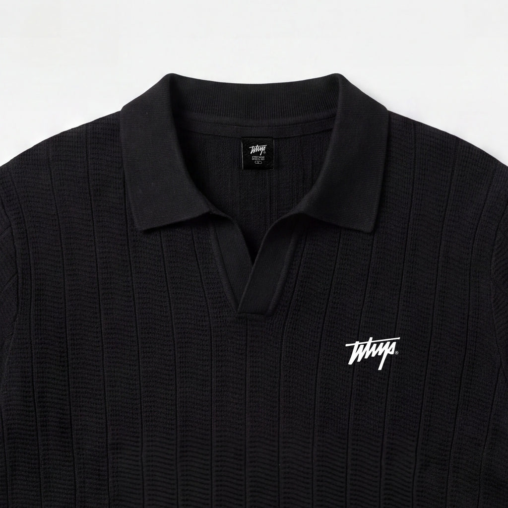 Polera WhatUp Men Knitted Black