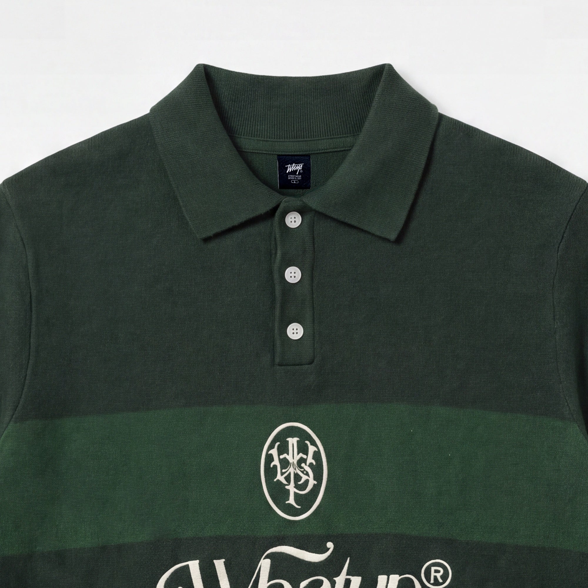 Polera WhatUp Men Block Core Green White