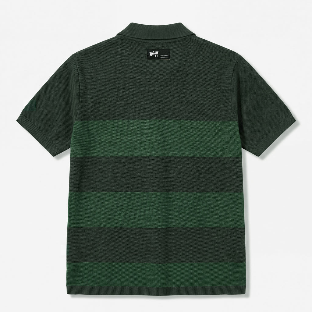 Polera WhatUp Men Block Core Green White