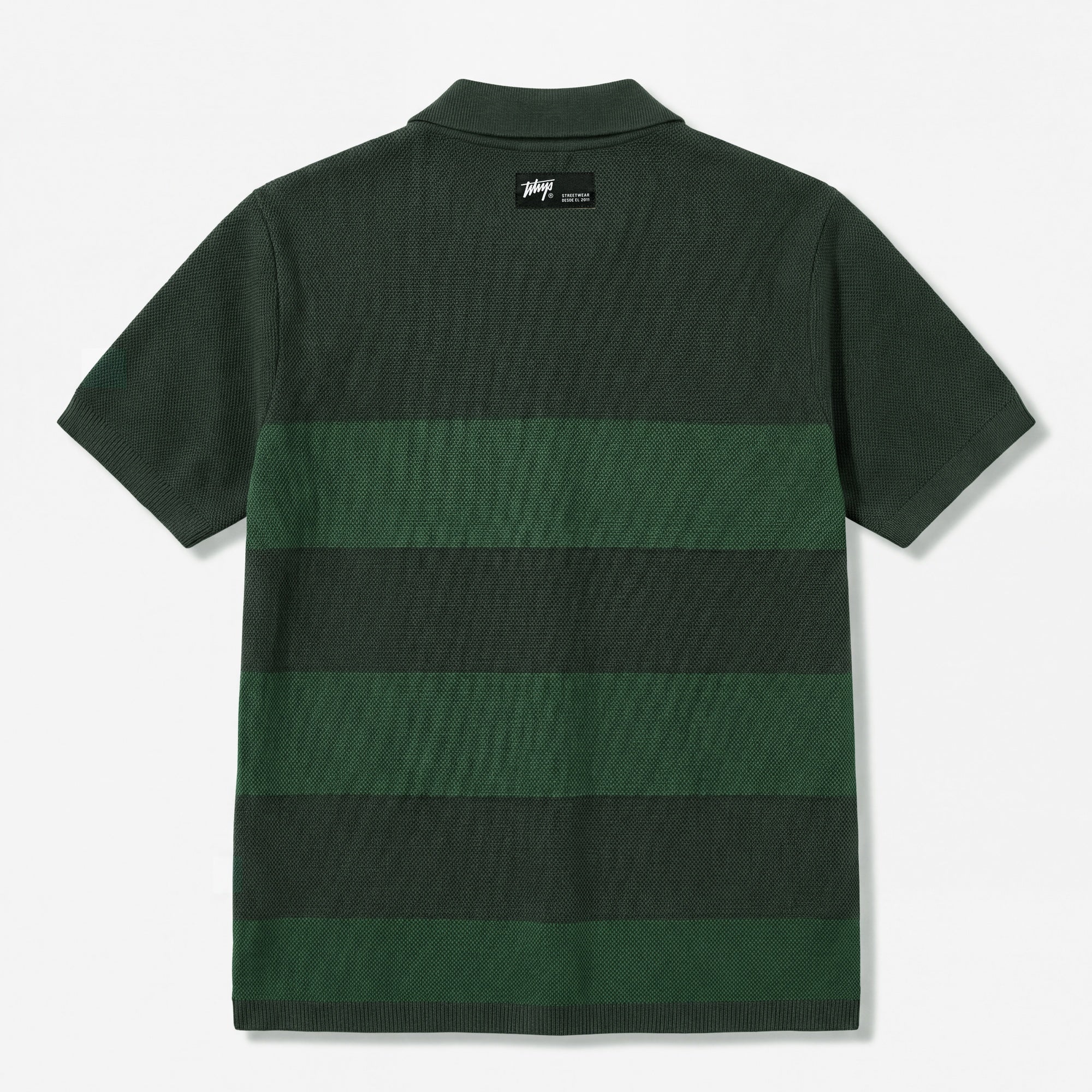 Polera WhatUp Men Block Core Green White