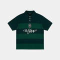 Polera Blockcore Knitted Regular Verde y Blanco