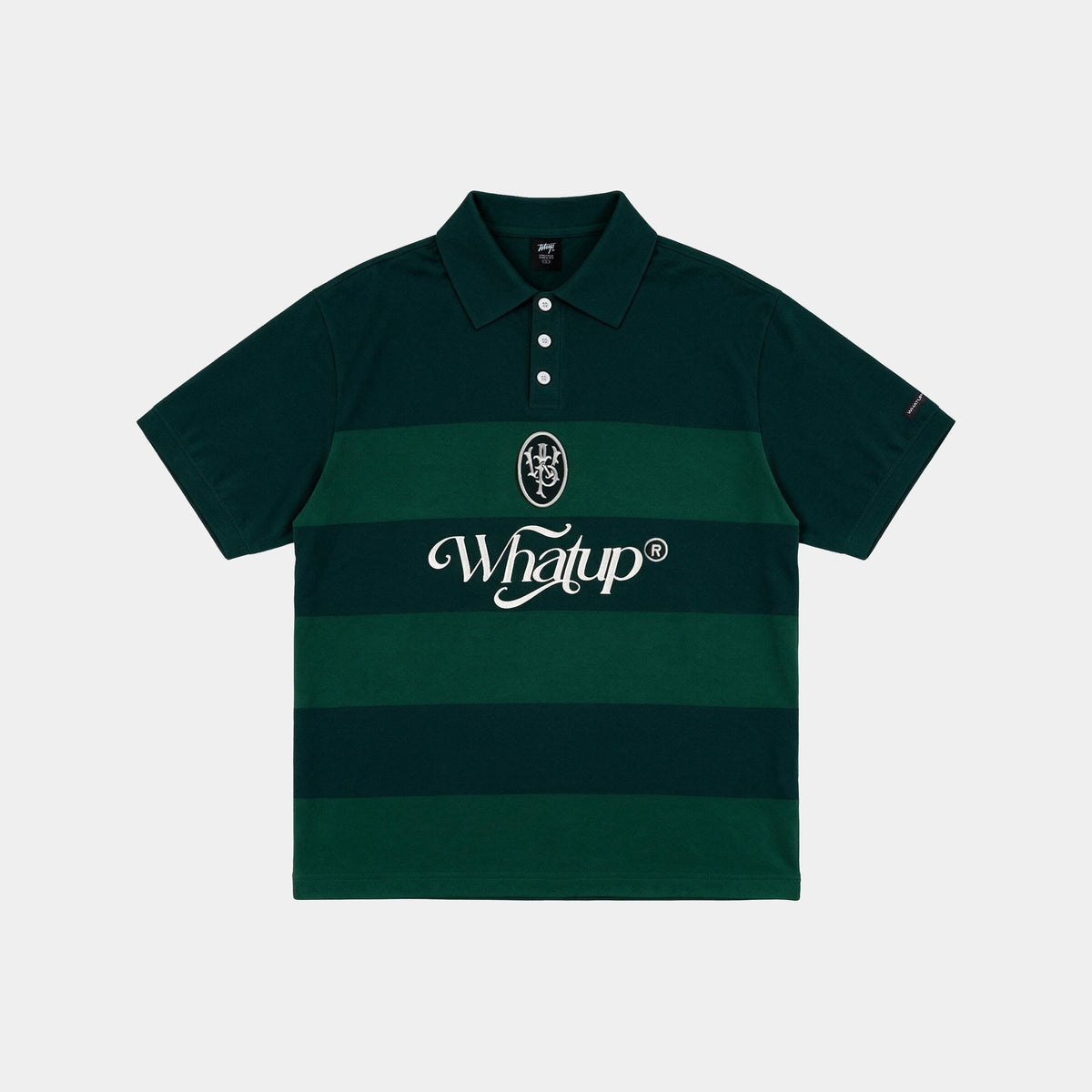 Polera Blockcore Knitted Regular Verde y Blanco
