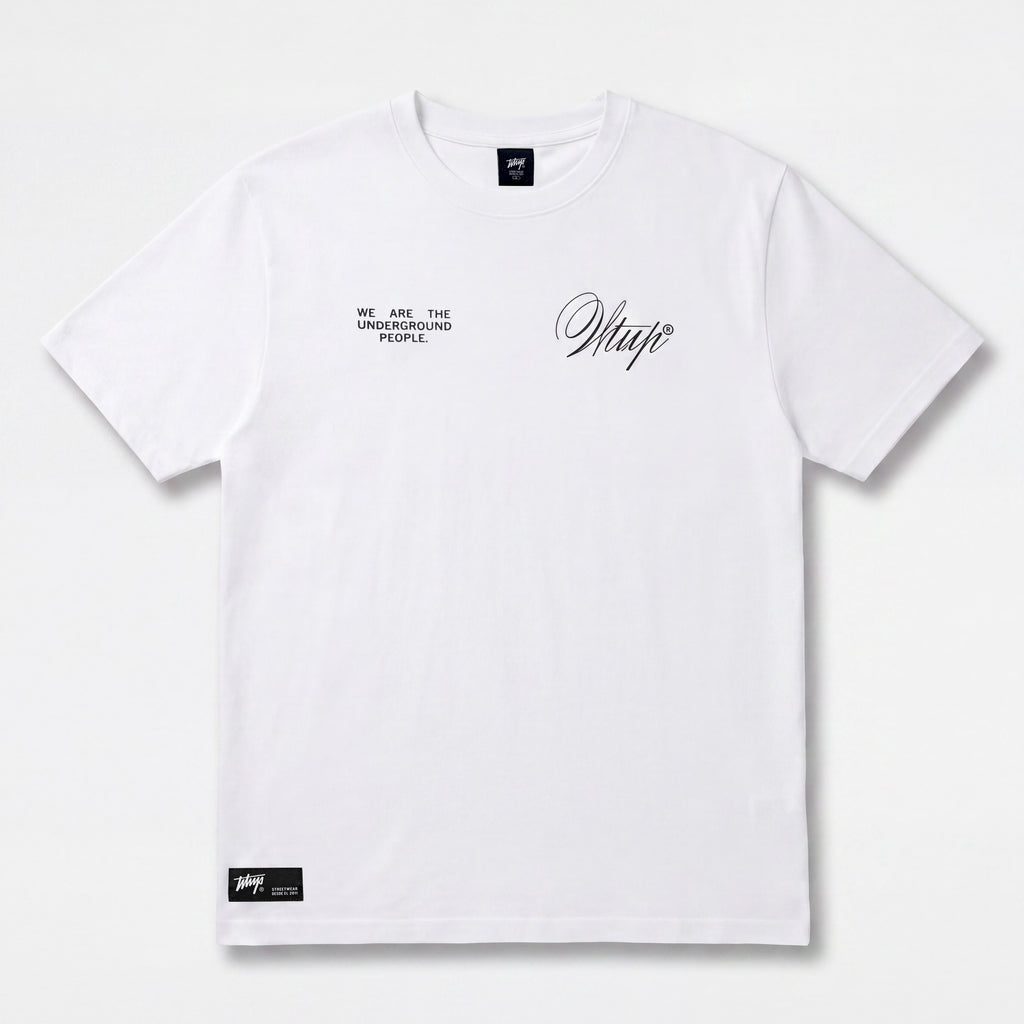 Polera WhatUp Men Oversize Creatives From The Under White