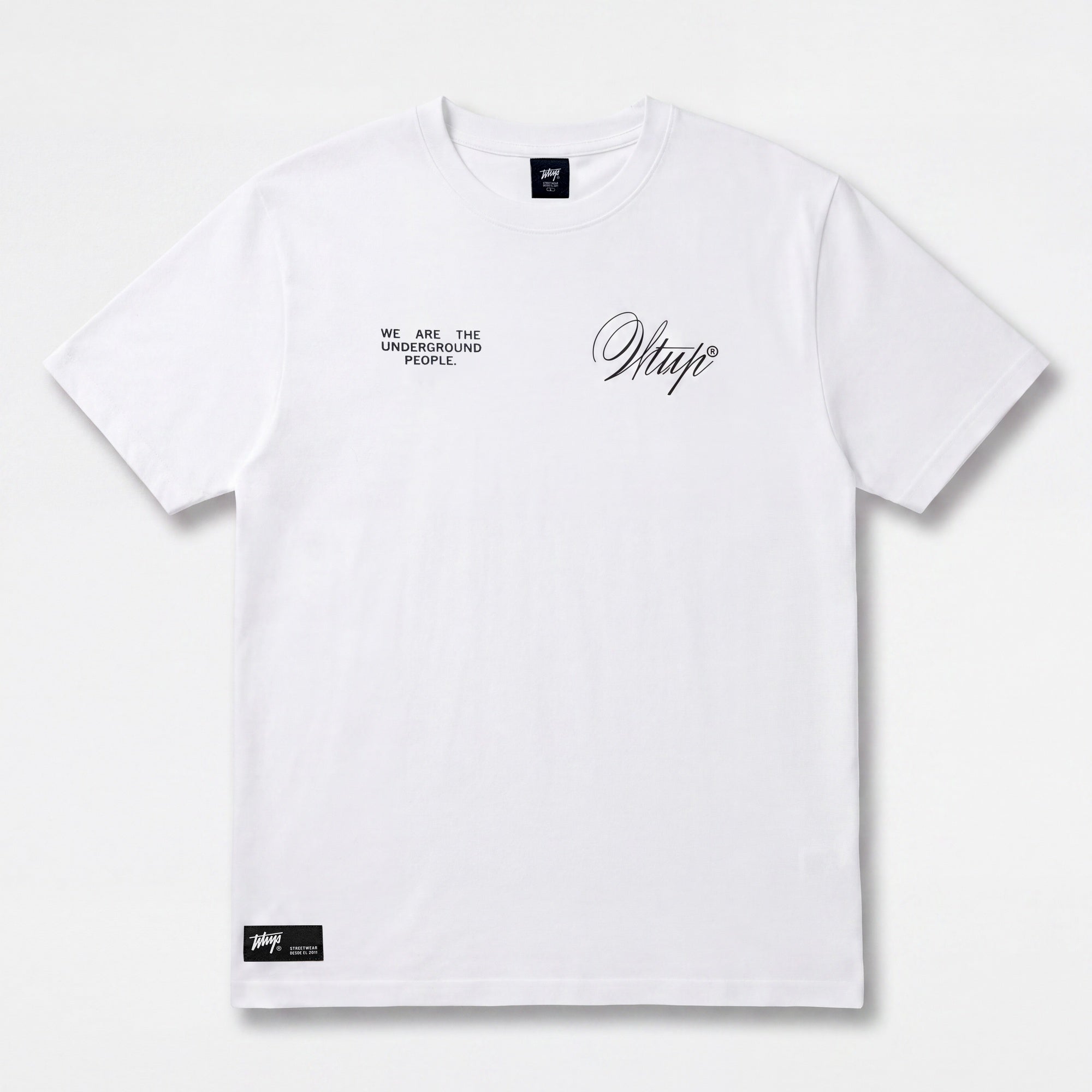 Polera WhatUp Men Oversize Creatives From The Under White