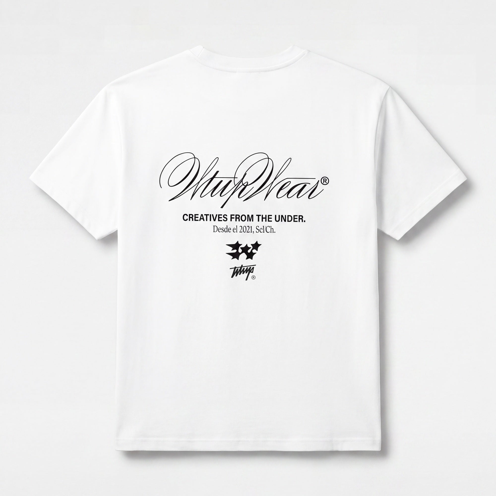 Polera WhatUp Men Oversize Creatives From The Under White
