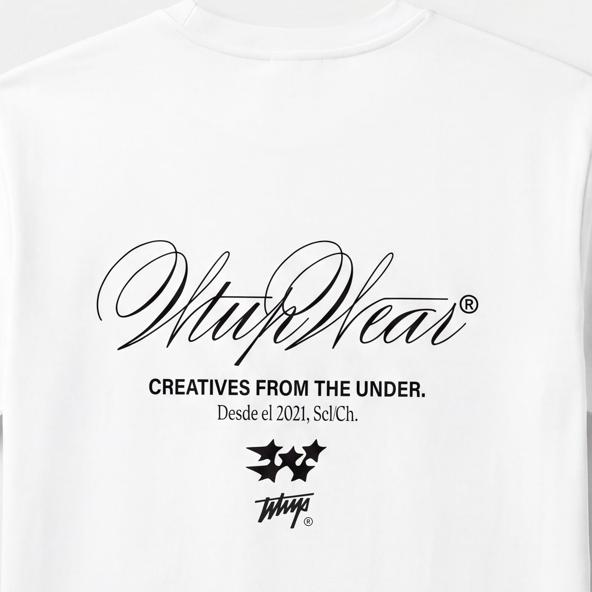 Polera WhatUp Men Oversize Creatives From The Under White