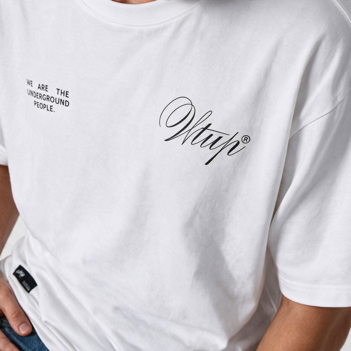 Polera Oversize Box Creatives From The Under Blanco