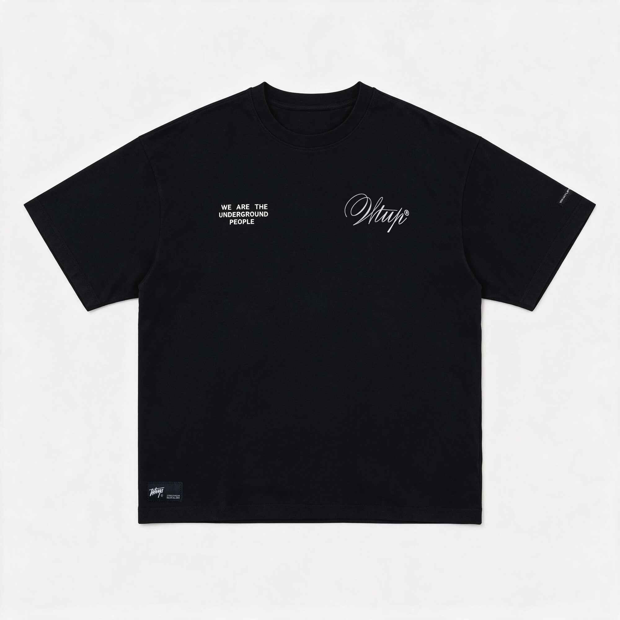 Polera WhatUp Men Oversize Creatives From The Under Black