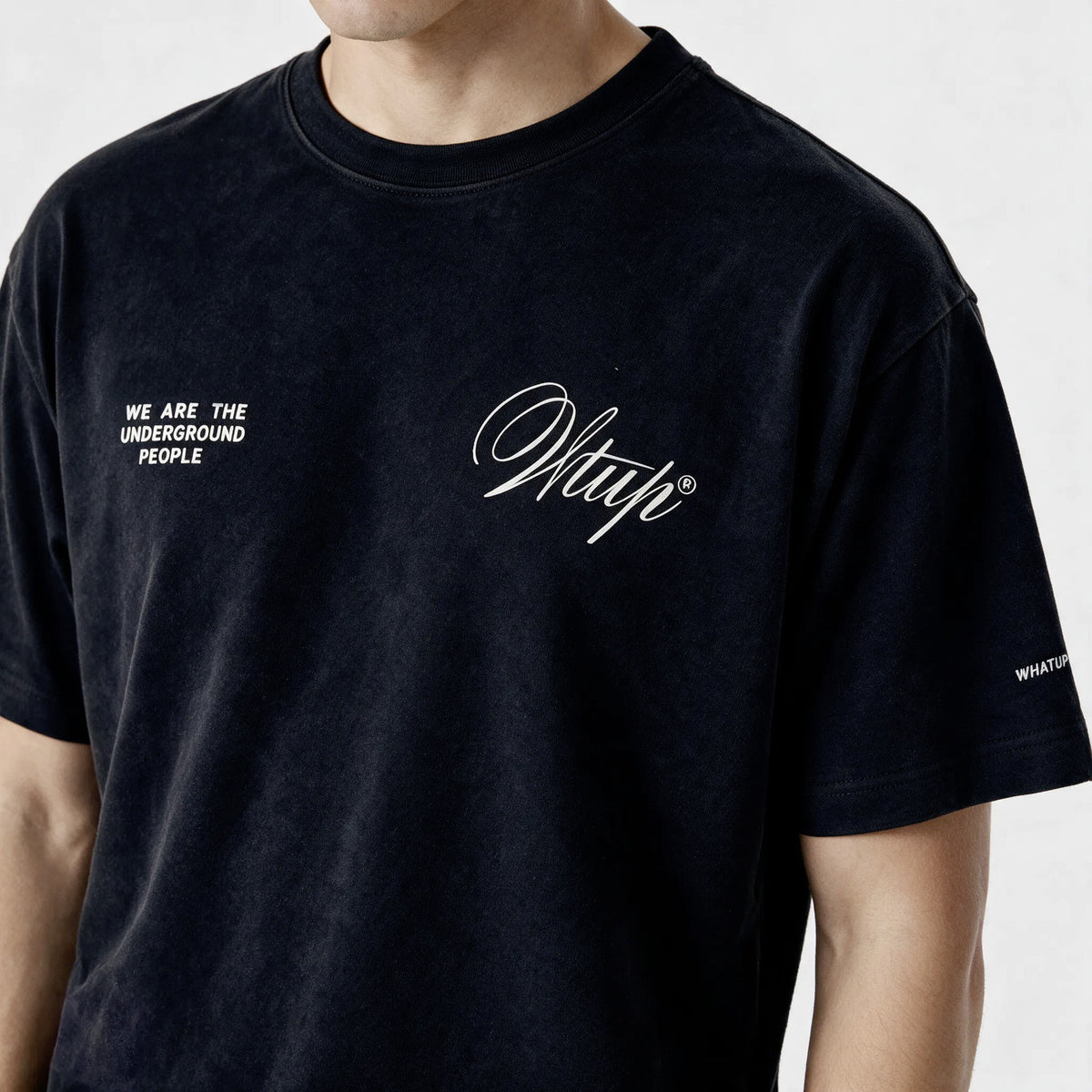 Polera Oversize Box Creatives From The Under Negro