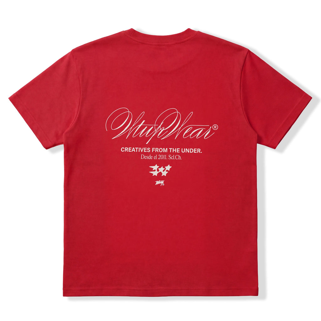 Polera WhatUp Men Oversize Creatives From The Under Red