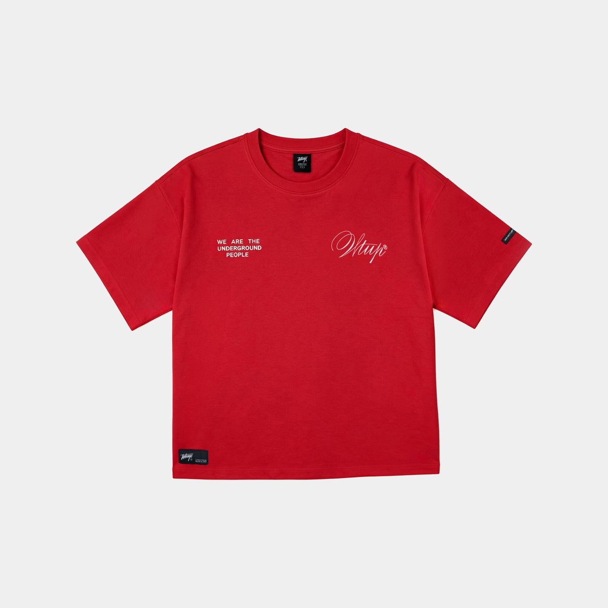 Polera Oversize Box Creatives From The Under Rojo