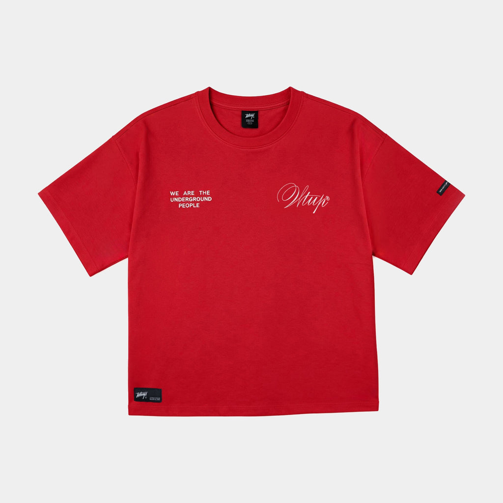 Polera Oversize Box Creatives From The Under Rojo