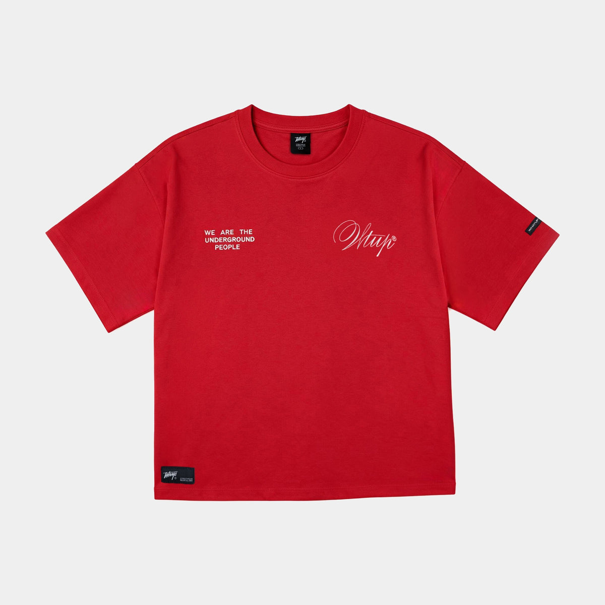 Polera Oversize Box Creatives From The Under Rojo