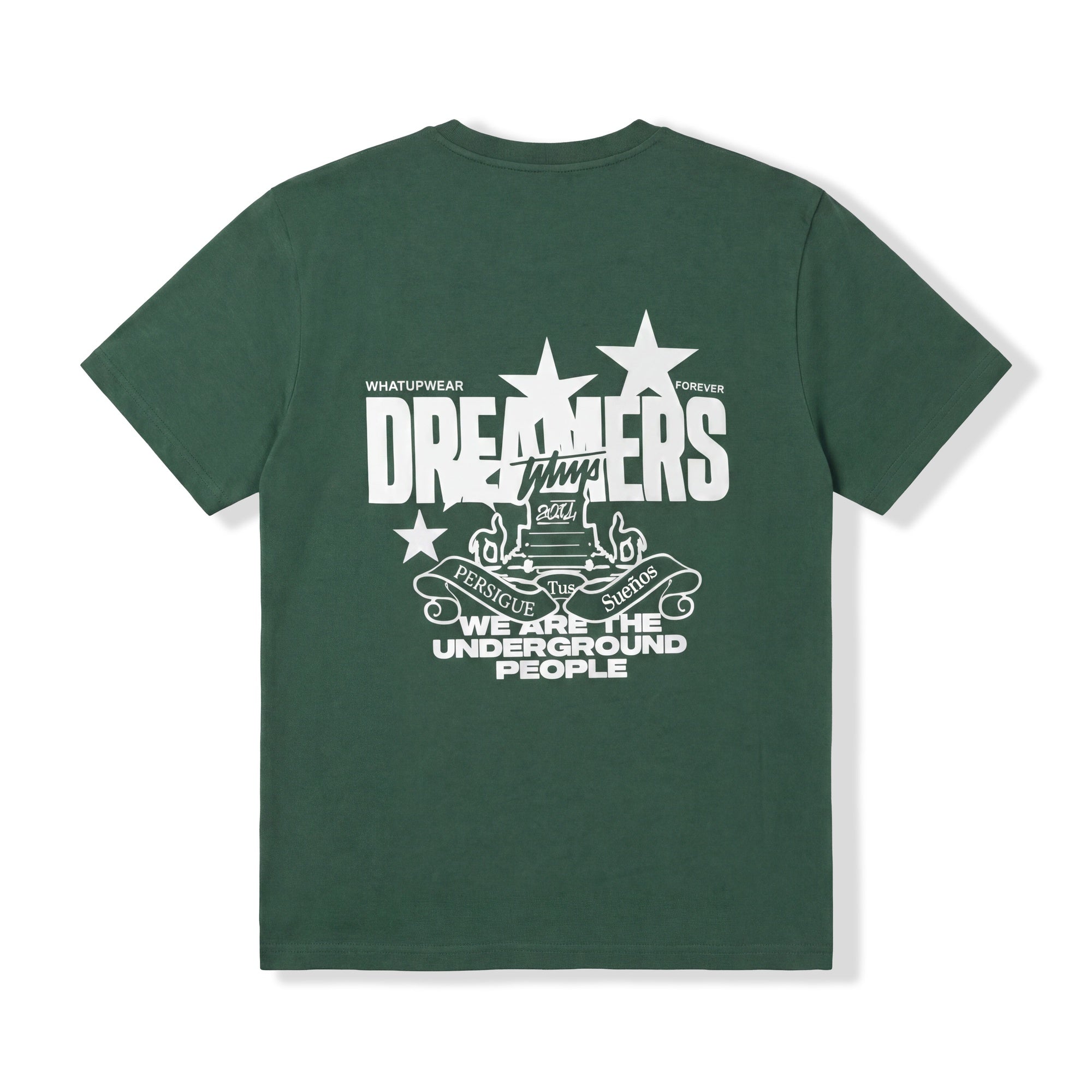 Polera WhatUp Men Oversize Dreamers Green
