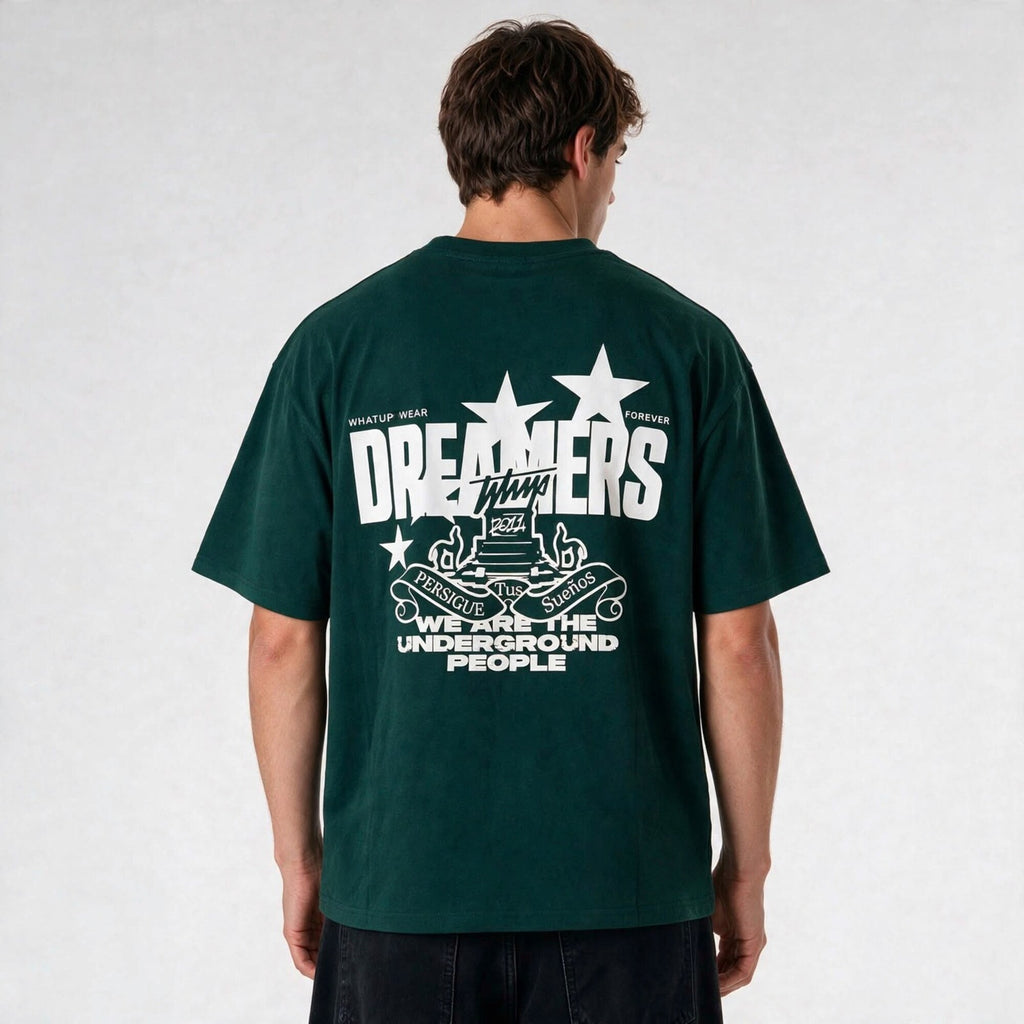 Polera Oversize Box Dreamers Verde