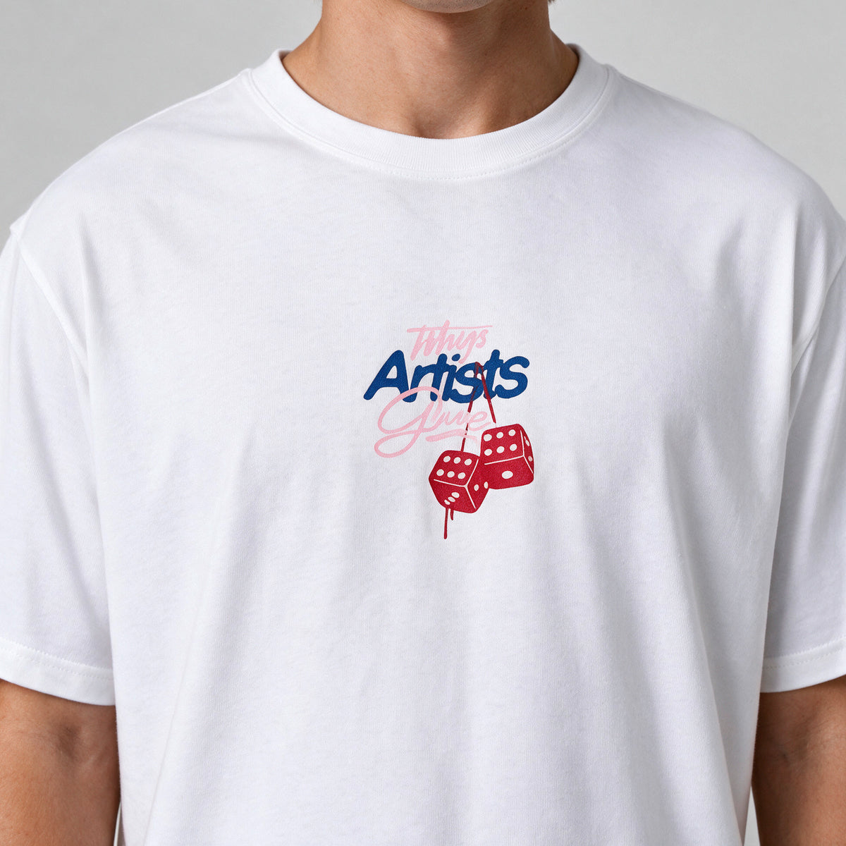 Polera Oversize Box Artists Gang Blanco