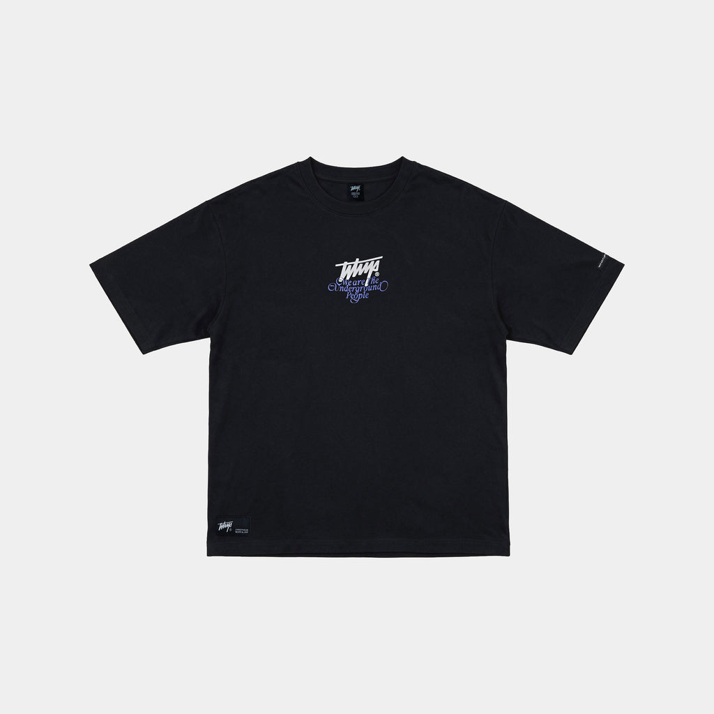 Polera Oversize Box Cherry Dice Negro