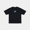 Polera Oversize Box Cherry Dice Negro