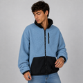 Sherpa Whatup Reversible Full Zipper Black Blue