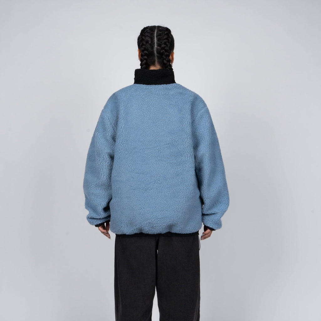 Sherpa Whatup Reversible Full Zipper Black Blue