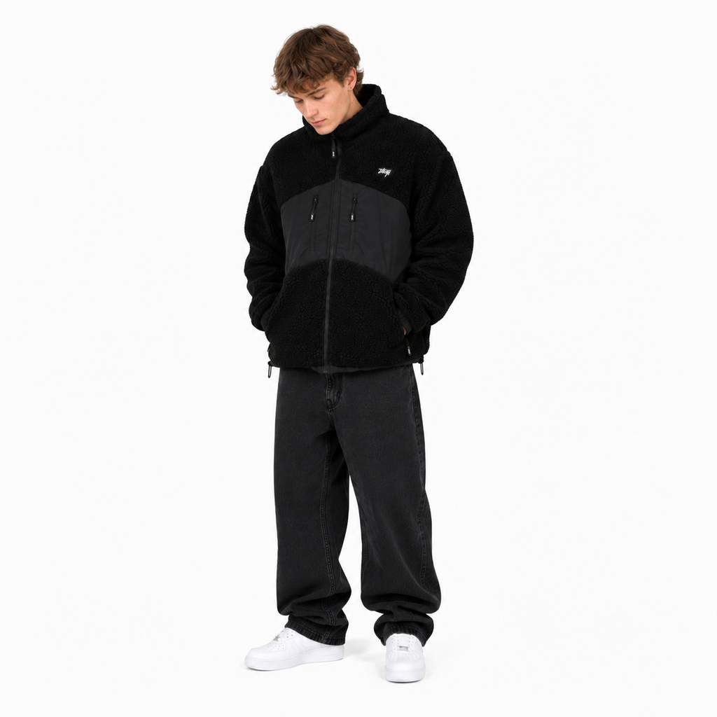 Sherpa Whatup Men Full Zipper Black