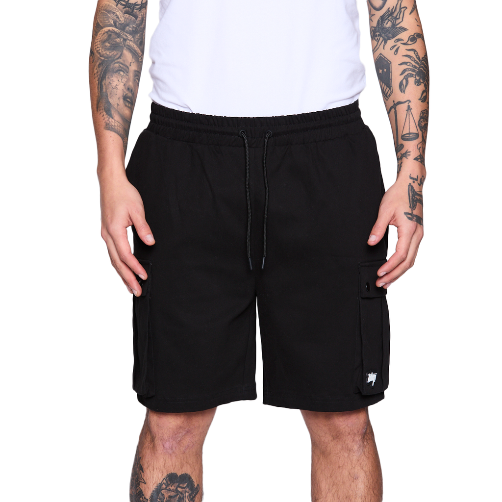 Bermuda Whatup Men Cargo All Black