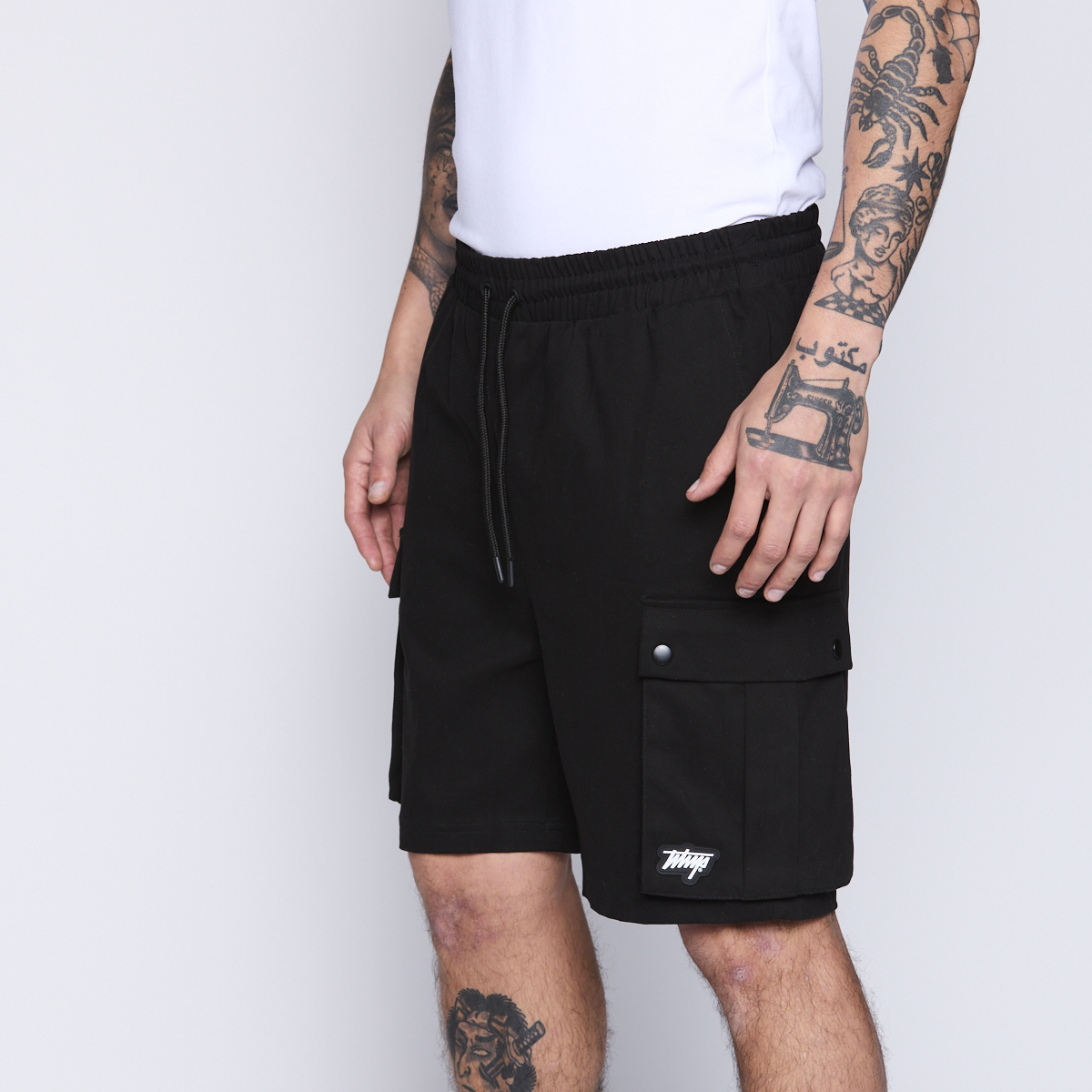 Bermuda Whatup Men Cargo All Black