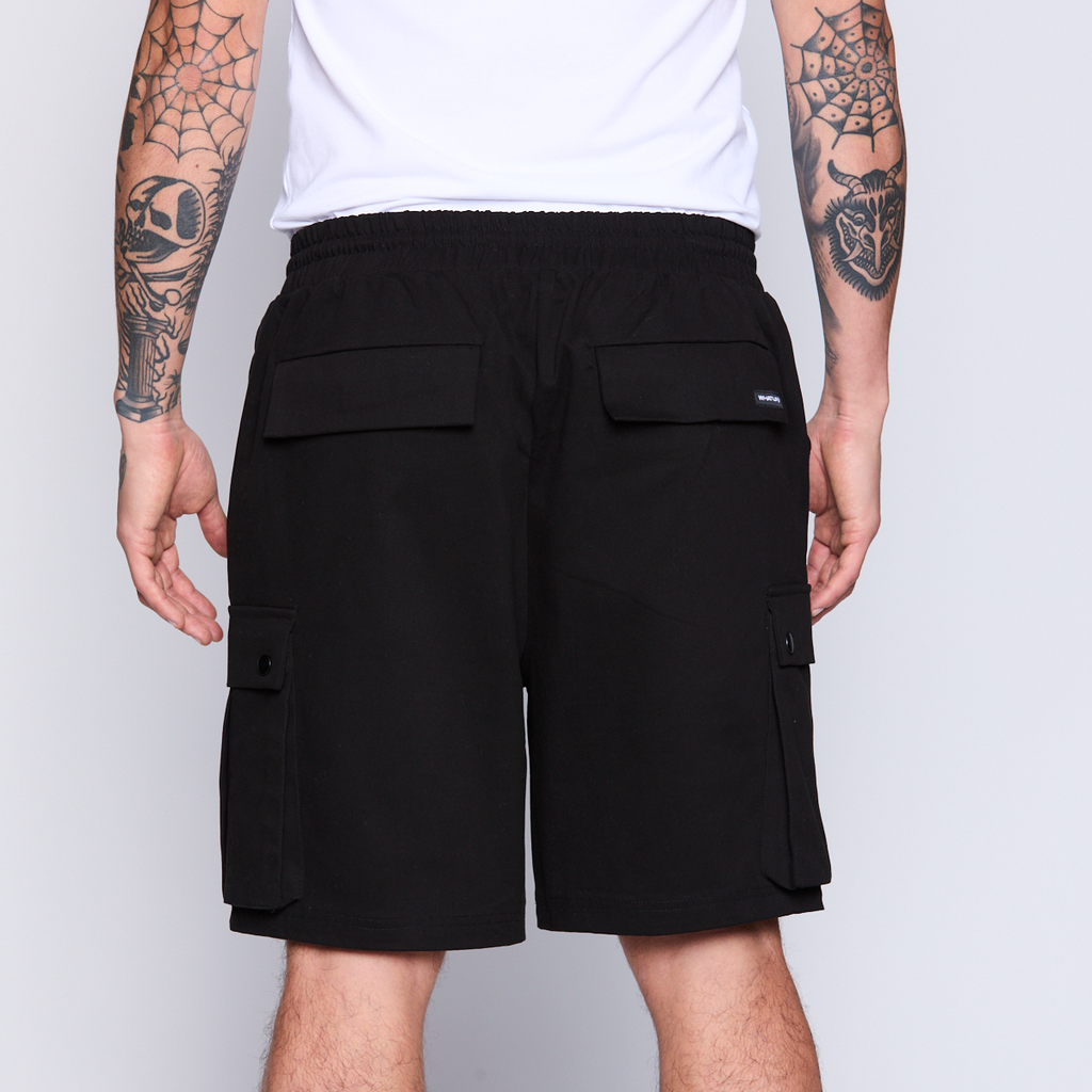 Bermuda Whatup Men Cargo All Black