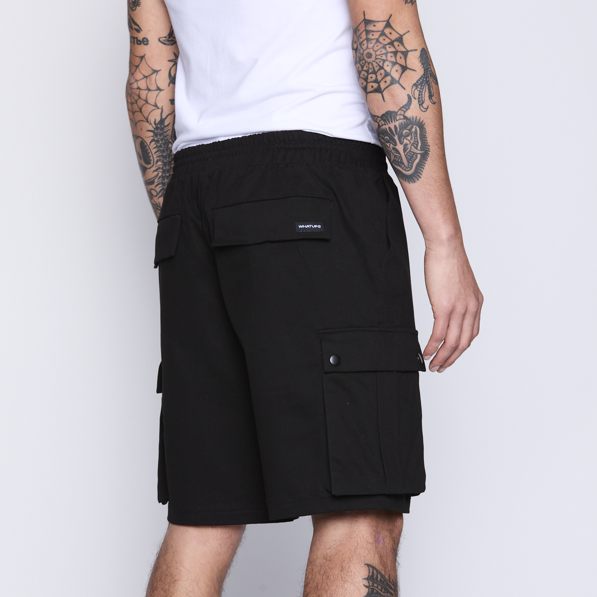 Bermuda Whatup Men Cargo All Black