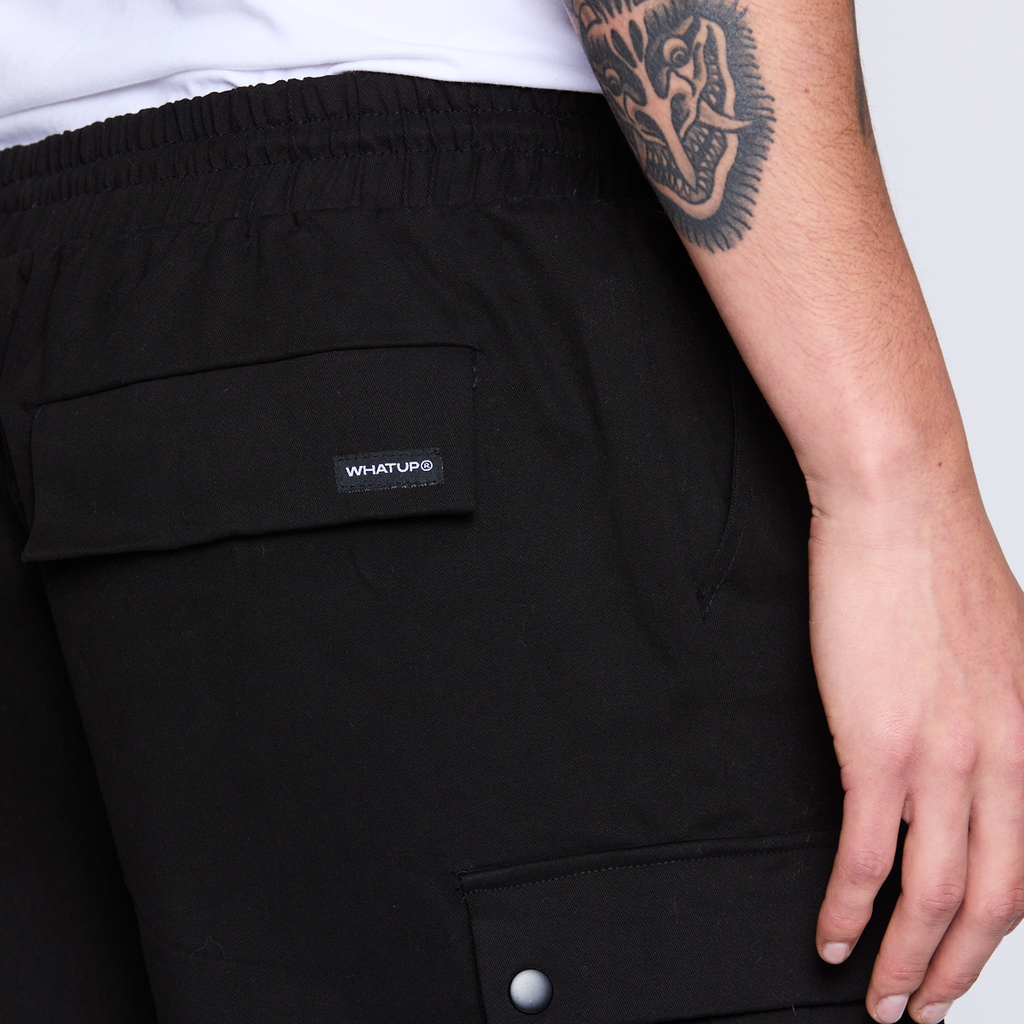 Bermuda Whatup Men Cargo All Black