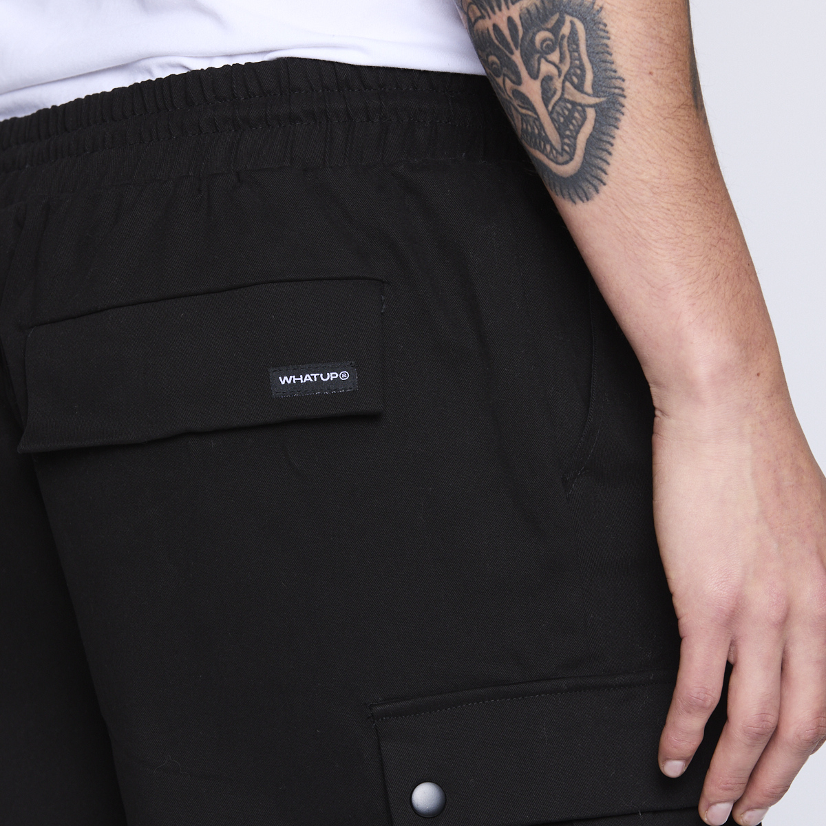 Bermuda Whatup Men Cargo All Black