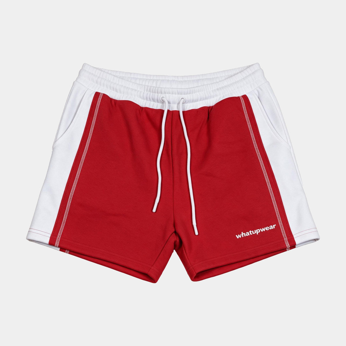 Short Fleece Rojo y Blanco