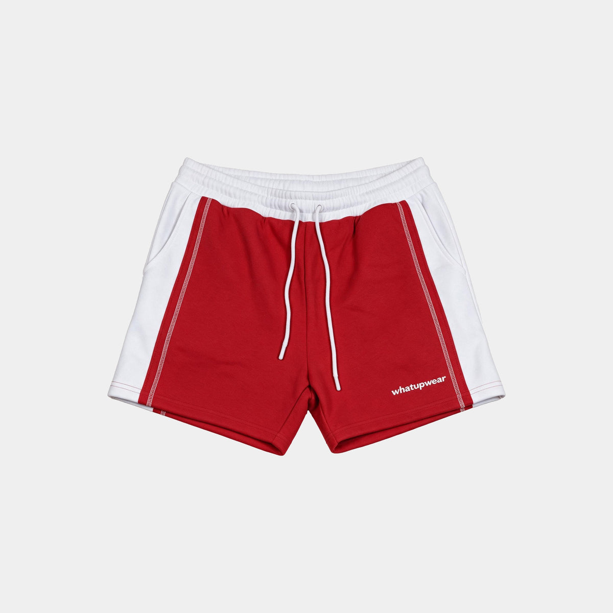 Short Fleece Rojo y Blanco