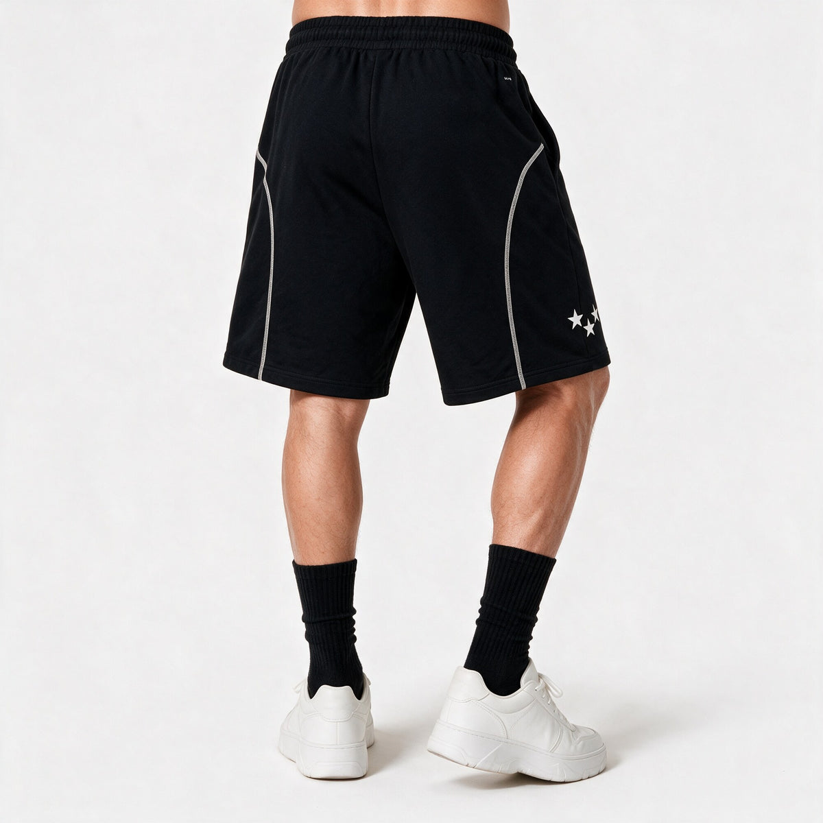 Short Mesh Negro y Blanco