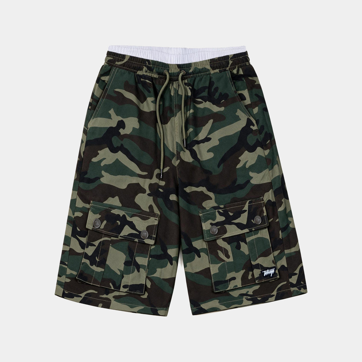 Short Jort Gabardina Camo Verde