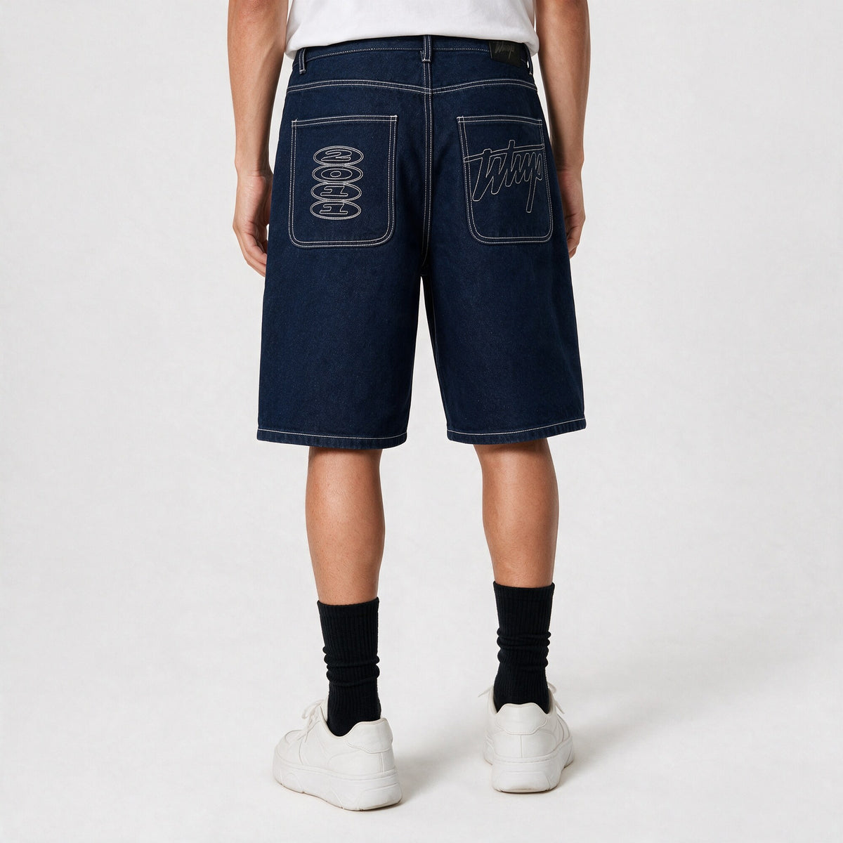 Short Denim Jort Azul Marino