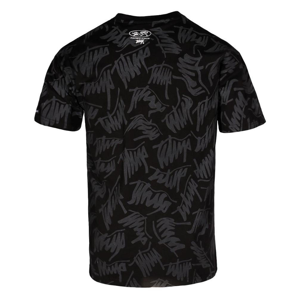Polera Oversize Rolling Patterns Black