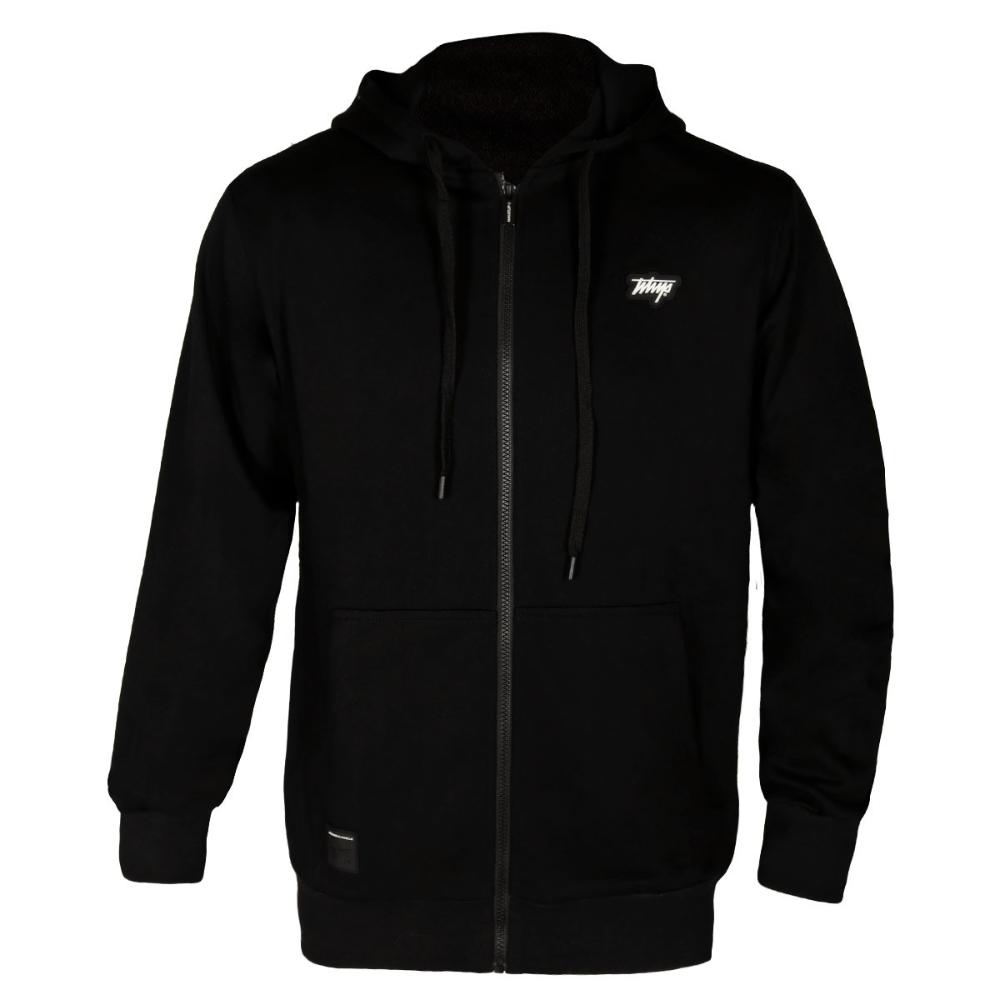 Poleron Full Zip All Black