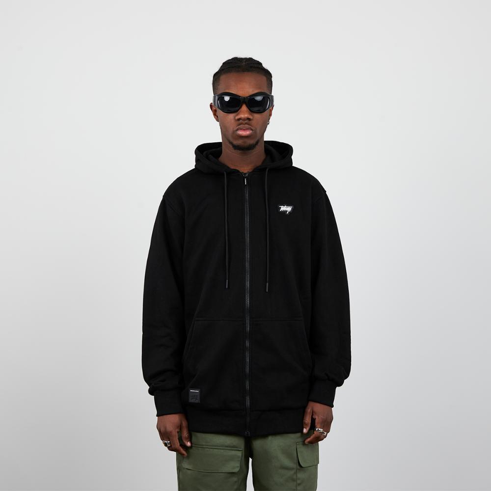 Poleron Full Zip All Black