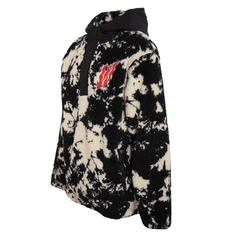 Sherpa Men Half Zip Tie Dye