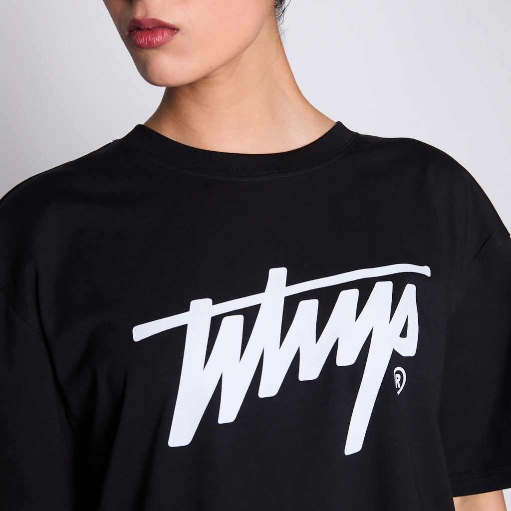 Polera Whatup Icon Logo Black White