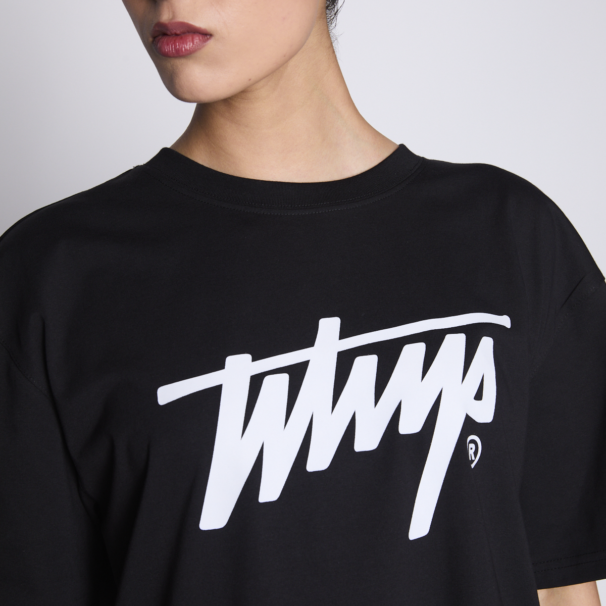 Polera Whatup Icon Logo Black White