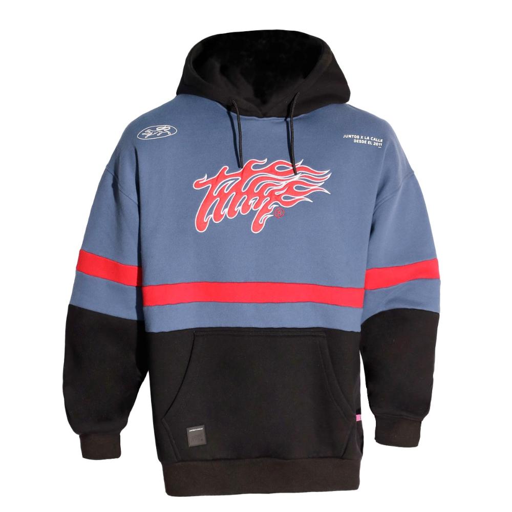 Polerón Oversize Mutt Hoodie Blue Petrol