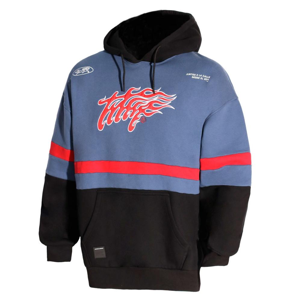 Polerón Oversize Mutt Hoodie Blue Petrol